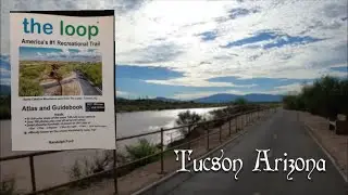 Riding on the Loop Tucson! Tucson Flood - Flash flooding in The Desert!