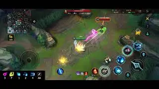 WILD RIFT -  Ahri E F Q W R AA Level 5 All In Combo
