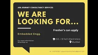 Job Alert | Engg. Design (Embedded Programmer) | Mumbai