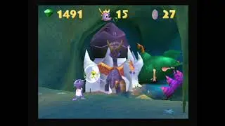 Spyro Year of the Dragon Walkthrough PS1 Part 5: Mushroom Speedway/Seashell Shore/Buzz's Dungeon