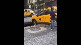 An yellow cab in New York