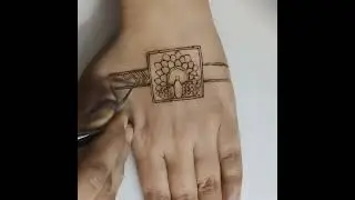 Easy back hand mehndi design #mehndi #bridal #henna #yt #hennatatto #viral #tranding #simple #easyme