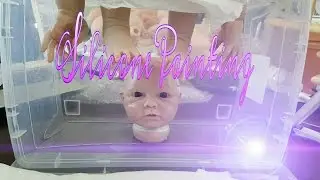 PAINTING SILICONE DOLL JENNA BY CLAIRE TAYLOR! AMAZING MOUTH DETAILS! REBORN BABY DOLLS