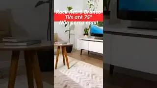Rack Retr&ocirc; Branco TVs at&eacute; 75
