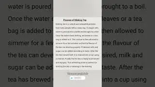 Process of Making Tea | Processing Writing | The Paragraph Lab |