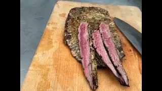 Flank Steak mit K&auml;se Kaffee Kruste vom Beefer