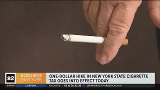 Tax hike today on New York cigarettes