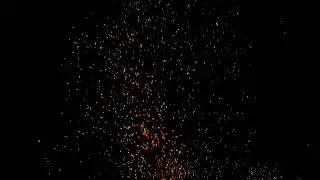 Hot pattern of live orange particles in 4K