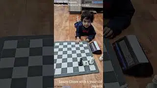 Learn Chess with 3 Year Old Jayath! Chess Endgame key squares Knight Pawn Promotion Technique