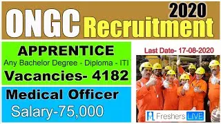 ONGC Recruitment 2020