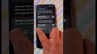 how to set Auto restart schedule | Samsung One UI #short