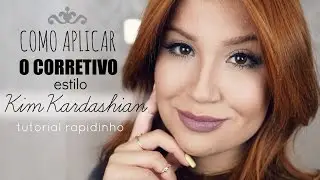 Como aplicar o corretivo estilo Kim Kardashian - Tutorial Rapidinho