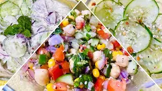 3 Trendy Healthy Cucumber Protein Salad ( Best Salad For Boost Immunity, Hydration& Weight Loss