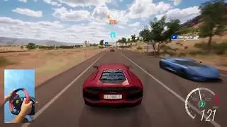 Forza Horizon 3 Lamborghini Aventador LP700-4 (WheelCam/Thrustmaster Ferrari 458 Italia)