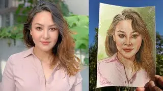 Ixya Karki Painting  | Watercolor | Timelapse