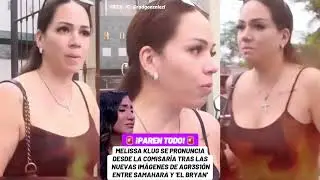 Melissa Klug llega a la comisar&iacute;a tras pol&eacute;micas im&aacute;genes de Samahara Lobat&oacute;n.