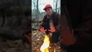 How to make a fire with a ferro rod🥶🔥