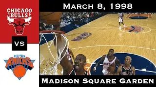 Full Game:  Michael Jordan Rocks ORIGINAL Air Jordans in Final MSG Game (March 8, 1998)