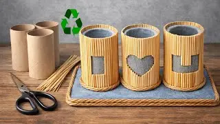 Amazing Organizer Idea Using Waste Materialsایده