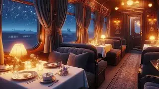 Cozy Train Cabin Ambience with Blizzard and Train Sounds