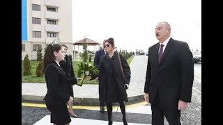 Abşeron rayonunda məcburi köçkün ailələri üçün salınmış yaşayış kompleksi istifadəyə verilib