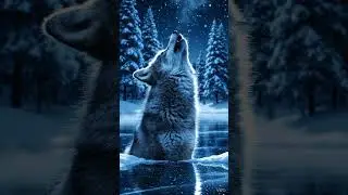 This Wolf Pup&rsquo;s Howl Gave Me Chills 🐺❄️ | #shortvideos #shorts #shortvideo #aianimation #aivideo