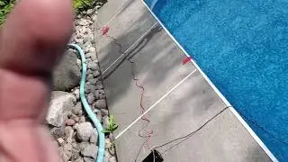 Swimming pool leak detection,  with Anderson leak track