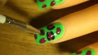 NSI Balance UV Color Gels: Neon Leopard Nails
