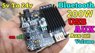 200 Watt Bluetooth Amplifier board with usb | Electronics verma