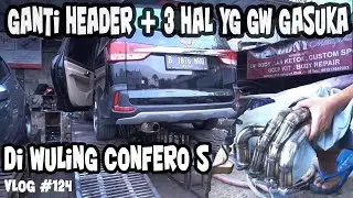 KNALPOT WULING STRAIGHT PIPE | 3 HAL YG GW GASUKA DI WULING CONFERO S| VLOG #124