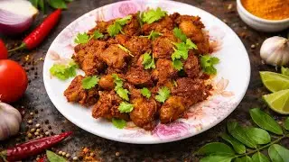 Andhra Style Chicken Liver Fry || #chickenliverfry