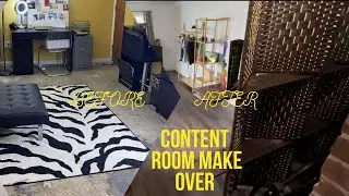 DIY| CONTENT CREATION ROOM MAKE OVER| BEFORE & AFTER
