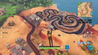 Fortnite Fortbyte #77 Found within a track side Taco shop