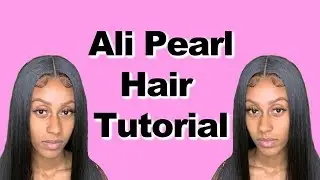 MIDDLE PART HAIR TUTORIAL | ALI PEARL