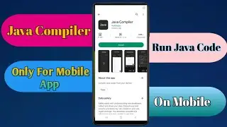 How to use  Java compiler in mobile |Phone se java code run kaise kare