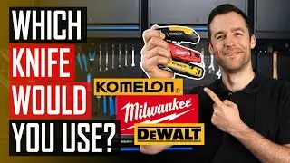 Сравнение складных универсальных ножей: DeWalt, Komelon, Milwaukee | Первый взгляд
