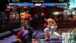 Onegai James (Jin, Devil Jin) vs Mr Velvet (Kazuya, Steve)