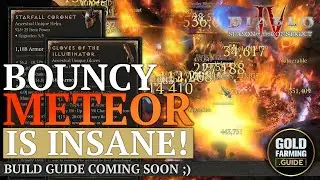 Diablo IV: Bouncy Fireball Meteor even more Out of Control! Fire Sorceress is Back! Build Guide Soon