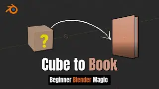 Make a Book in Blender Using a Cube | Beginner Tutorial