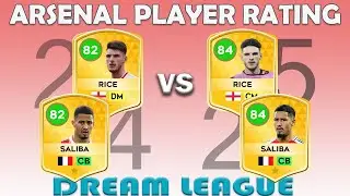 Arsenal Player Rating: DLS 24 vs DLS 25.