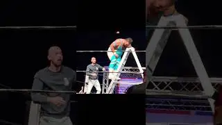 Brit-King Pro: Tiger Ali costs Saime Sahin during the TLC match #Brit-King #UKWrestling #WWE #AEW