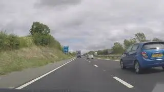 UK Motorways - M50 north J1 and onto M5 southbound