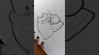 Easy Things to Draw When Bored ✍️ - Part 12 #drawing #cat #art  #cutedrawing #howtodraw #sketch