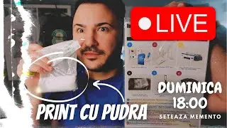 IMPRIMARE LIVE ....... CU PUDRA DE POLYAMIDA NEBUNA SI CERNEALA DE SUBLIMARE Grafica Ai Midjourney .