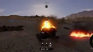 Dual Mammoth MVP on crater (Battle 41) [Crossout]