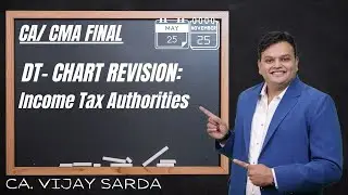 DT Revision | Income Tax Authorities Chart Revision | CA & CMA Finals May/ Nov 25| CA Vijay Sarda