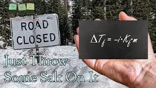 Why Spreading Salt Melts Road Ice | A Hand Wavy Guide