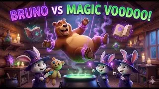 Bruno vs Magic Voodoo Doll: The Puppet Master! | Grizzy & the lemmings 🧸✨