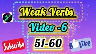 WeakVerbs Day6 Memorize ten verbs and their V2 and V3 forms every day#grammar#verbsinenglishgrammar