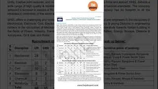 BHEL Job Vacancy #job #jobsearch